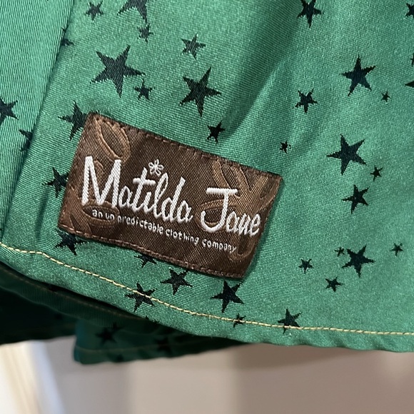 Matilda Jane Constellation Little Girl Dress in Green and Turquoise - Picture 11 of 11
